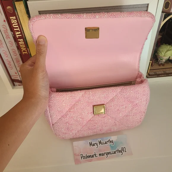 Tory Burch Willa Tweed Mini Top Handle Bag - Picture 11 of 12